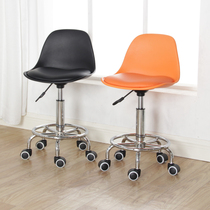 Bar chair home lift rotating chair backrest small round stool cashier counter chair front chair laboratory sliding wheelchair