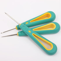 Silicone with holes with hook on the shoe awl rubber to perforate hand repair shoes to make shoe crochet tool