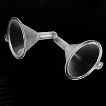 Small mini food grade plastic funnel with pointed mouth split squeeze bottle cosmetics sub small sample bottle funnel