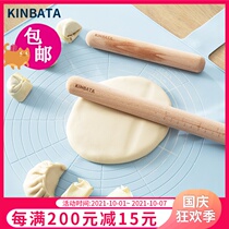 Japanese kinbata rolling pin solid wood noodle stick making dumplings home baking dumpling leather beech wood rolling noodle stick