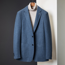 68% wool woolen small suit men autumn and winter business casual fashion embroidery one-piece suit plus size coat