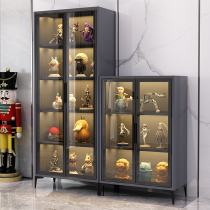 Hand-run display cabinet ornaments dust-proof glass cabinet bookcase modern luxury Lego model toy display cabinet