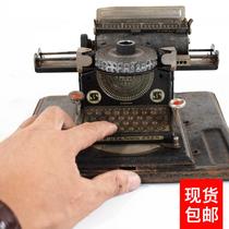 Rare Western antique DRP patente toy turntable iron typewriter can be simple demonstration collection