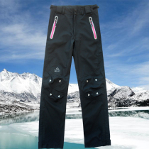 Outdoor women's single board double board ski pants foreign trade winter single board ski pants waterproof breathable windproof pants