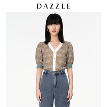 dazzle ground vegan rework jacquard knitwear blouse cardigan cardigan 2D3E5043G
