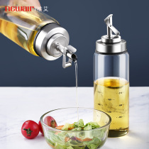 Glass oil pot automatic opening and closing leak-proof kitchen household large capacity oil tank seasoning vinegar soy sauce bottle