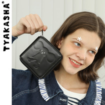 (IP series) TYAKASHA Takasa 2021 new womens wallet wallet black wallet coin wallet