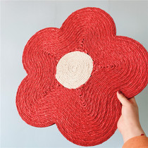 Creative pill cat scratch board sisal color cat scratch pad can hang cat toy cute flower cat scratch board