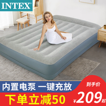 Intex air cushion bed Built-in pump air pillow air mattress household single double one-button charge and deflation outdoor folding