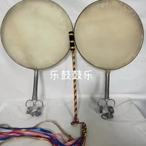 Fan Drum Trio drums The Big Divine King Drummer Drum Shoots Song Drum Old Sheep Leather Single-sided Drum Method Drum Prop Drum Sheep Leather Drum