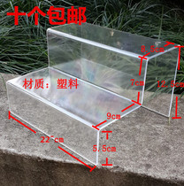 Plexiglass display frame plastic shoe bracket transparent two-layer shoe rack shoe shop shoe display rack