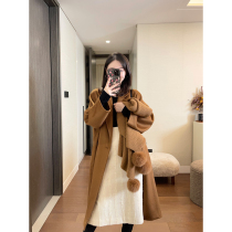 sundaymerry Limited Edition Classic double-sided cashmere coat autumn and winter Long