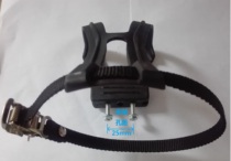 Commercial fitness spinning bike Pedal Pedal Dog mouth cover with mounting nut and metal clip buckle strap