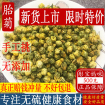 Fetal Chrysanthemum king fetal chrysanthemum 500g grams in bulk head picking premium authentic Tongxiang Hang white chrysanthemum tea leaves batch distribution