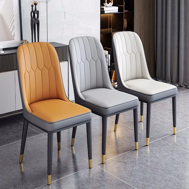 餐椅家用现代简约餐厅菠萝椅子靠背休闲咖啡厅椅办公椅轻奢酒店椅