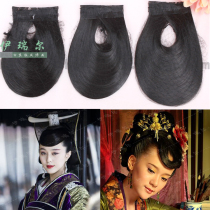 Costume bangs wig film Republic of China Xiuhe bridal modeling studio Costume smooth straight hair silk U-shaped small bangs