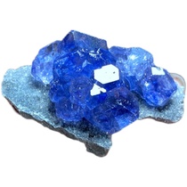 Natural purple Fujian fluorite tansan blue mineral crystal strange stone collection specimen stone collection 11757