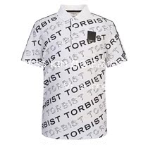 Korea TORBIST21 summer golf suit golf men lapel half buckle label breathable short-sleeved T-shirt