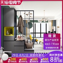 Nordic entrance cabinet Screen partition Living room Modern and simple entrance door entrance cabinet Shoe cabinet One-piece entrance room hall cabinet