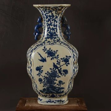 双耳青花瓷花瓶-双耳青花瓷花瓶促销价格、双耳青花瓷花瓶品牌- 淘宝