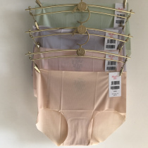 22 Spring Summer Mannefen 20711243 Mid Waist One Piece Without Mark Ice Silk Ultra Slim Speed Dry Flat Corner Pants Womens Underwear