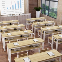 Primary and secondary school students desks classrooms tutoring classes tables and chairs schools single and double training tables