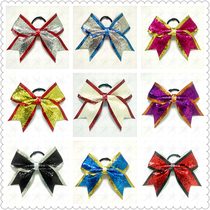 Professional custom-made cheerleading headgear cheerleading floral headdress pull-up bow cheerleading hair accessories 10 from 10