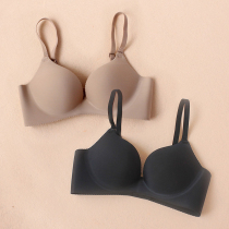 No steel ring thick cup sheet of style glossy surface comfort zero shackles underwear small breasts sexy without marks to gather bra with thin cups