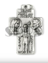  Catholic Relics Imported from Italy Holy Family Cross Jesus Maria Joseph 5 packs 3cm