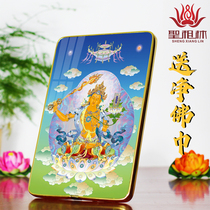 Love Manjushri Buddha Portrait Painting Tantric Tibetan Thangka Hanging Picture Frame Set Table Crystal Print Portrait Buddha