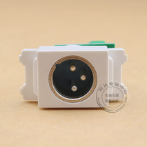 120 male Cannon module Cannon welding-free large three-core microphone module Callon panel floor module