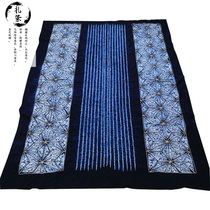 Yunnan tie-dyed tablecloths Dali Bai handmade blue dyed batik cloth sheets Chinese National style long side table cloth