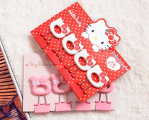 Daily single kitty dovetail clip Melody head long tail clip folder Melody long tail clip wholesale
