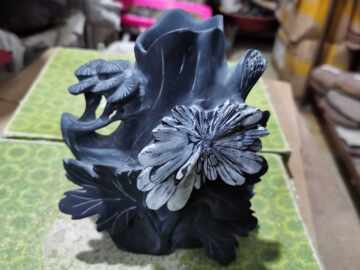 大型祭祀器上古石器河磨玉紅山文化太陽神追日像霊の媒介巫観石器置物