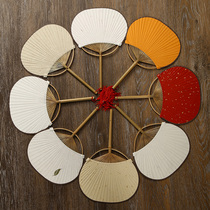 Small mini Xuan paper fan Chinese ancient wind Palace Group fan Blank Children Japanese style calligraphy and painting creation hand painting