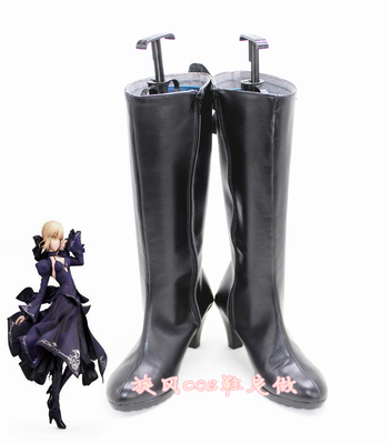 taobao agent C3951 FGO Saber Alter Black Saber Dress My King Cosplay Shoes