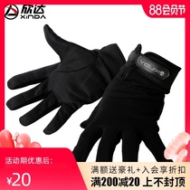 Xinda outdoor mountain climbing climbing equipment Rope rope descent Non-slip wear-resistant gloves full finger tactical gloves for men