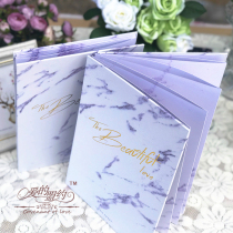European business sign-in this marble wedding gift book White wedding sign-in book Opening Annual signing book