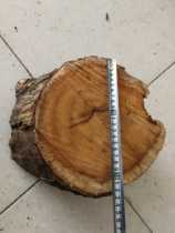 Lightning strike jujube wood log large plate base cracking traces Crack base Round glass cover base