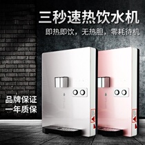 Hot wall-mounted pipe machine quick hot water boiler without hot bile water dispenser connected to water purifier tempered panel
