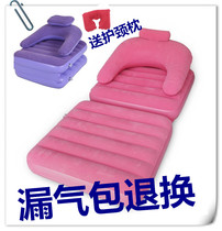 Single inflatable sofa bed Flocked Inflatable recliner folding chair dual sofa bed water sofa water sofa