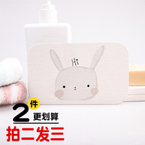 Natural diatomaceous earth soap pad absorbent quick-drying soap pad toilet bathroom non-slip moisture-proof soap box creative soap holder