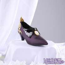 Three-point delusion Original god cos carved Qing Liyue seven stars shoes cosplay accessories high heels cosplay accessories