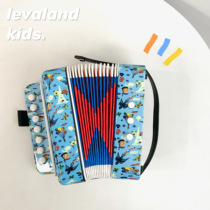 French Vilac illustrator cooperation small accordion childrens music toys Boys and Girls musical instrument Enlightenment 3 years old