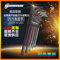 BONDHUS Bolton 69699 69637 Color Hexagon Set Metric Imperial Special Hexagon Key Screwdriver