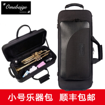 Waterproof and drop-proof B small musical instrument case bag box Student portable rod pulley Small musical instrument bag shoulder back