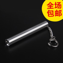 Stainless Steel LED Super Bright Mini Bright Light Flashlight Outdoor Waterproof Home Ultra Small Pocket Miniature