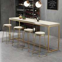 Nordic bar chair modern simple bar stool Net red home stool high chair milk tea shop light luxury bar dining table and chair