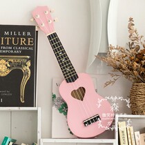 Girl Heart Ukulele Beginner Sakura piano powder 21 inch 23 inch Ukulele small Guitar Ukulele Beginner