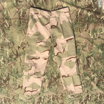 DCU three-color desert camouflage old school Sansha camouflage training pants CCU ACU version combat pants tactical pants